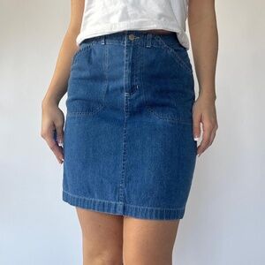 Vintage Jean Skirt Sailor Size 6